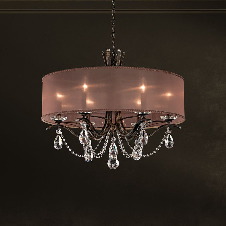 Vesca 6 Light 120V Chandelier in Heirloom Bronze with Clear Radiance Crystal main image 0